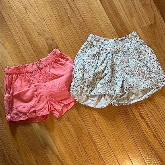 Pink and Floral Girls' Shorts Set - Picture 1 of 4